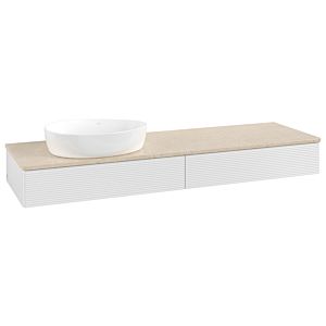 Villeroy & Boch Antao Waschtischunterschrank 1600x190x500mm L15113GF mit Beleuchtung mit Struktur FK/AP: GF/3