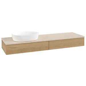 Meuble sous-vasque Villeroy &amp; Boch Antao 1600x190x500mm L15113HN avec éclairage avec structure FK/AP: HN/3