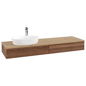 Meuble sous-vasque Villeroy &amp; Boch Antao 1600x190x500mm L15151HM avec éclairage avec structure FK/AP: HM/1