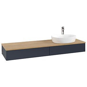 Meuble sous-vasque Villeroy &amp; Boch Antao 1600x190x500mm L16051HG avec éclairage FK/AP: HG/1