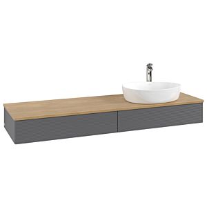 Meuble sous-vasque Villeroy &amp; Boch Antao 1600x190x500mm L16151GK avec éclairage avec structure FK/AP: GK/1