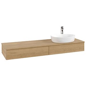 Villeroy &amp; Boch Antao vanity unit 1600x190x500mm L16151HN with lighting with structure FK/AP: HN/1