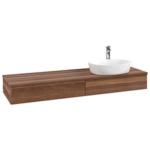 Villeroy & Boch Antao Waschtischunterschrank 1600x190x500mm L16152HM mit Beleuchtung mit Struktur FK/AP: HM/2