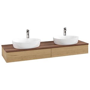 Meuble sous-vasque Villeroy &amp; Boch Antao 1600x190x500mm L17152HN avec éclairage avec structure FK/AP: HN/2