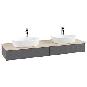 Meuble sous-vasque Villeroy &amp; Boch Antao 1600x190x500mm L17153GK avec éclairage avec structure FK/AP: GK/3