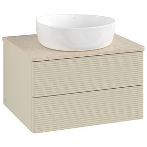 Villeroy & Boch Antao Waschtischunterschrank 600x360x500mm L18113HJ mit Beleuchtung mit Struktur FK/AP: HJ/3