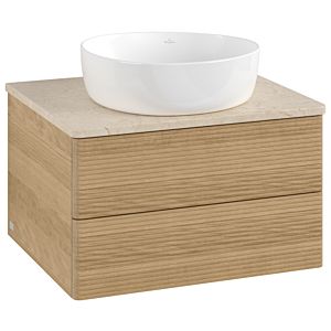 Villeroy & Boch Antao Waschtischunterschrank 600x360x500mm L18113HN mit Beleuchtung mit Struktur FK/AP: HN/3