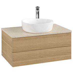 Villeroy &amp; Boch Antao vanity unit 800x360x500mm L19153HN with lighting with structure FK/AP: HN/3