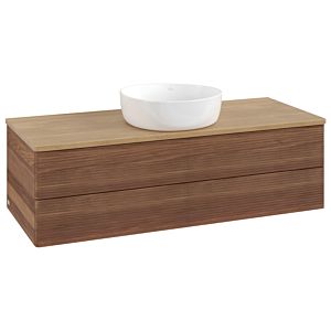 Villeroy & Boch Antao Waschtischunterschrank 1200x360x500mm L21111HM mit Beleuchtung mit Struktur FK/AP: HM/1