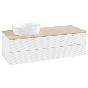 Villeroy & Boch Antao Waschtischunterschrank 1200x360x500mm L22113MT mit Beleuchtung mit Struktur FK/AP: MT/3