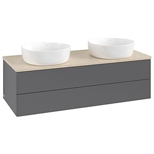 Villeroy & Boch Antao Waschtischunterschrank 1200x360x500mm L24013GK mit Beleuchtung FK/AP: GK/3