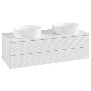 Villeroy & Boch Antao Waschtischunterschrank 1200x360x500mm L24110GF mit Beleuchtung mit Struktur FK/AP: GF/0