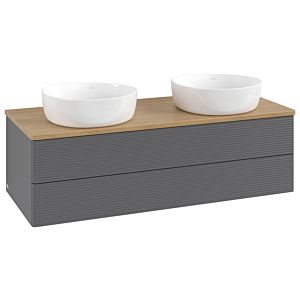 Villeroy &amp; Boch Antao vanity unit 1200x360x500mm L24111GK with lighting with structure FK/AP: GK/1