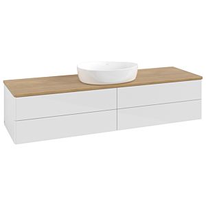 Villeroy &amp; Boch Antao vanity unit 1600x360x500mm L25011GF with lighting FK/AP: GF/1