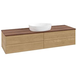 Meuble sous-vasque Villeroy &amp; Boch Antao 1600x360x500mm L25012HN avec éclairage FK/AP: HN/2