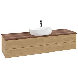 Meuble sous-vasque Villeroy &amp; Boch Antao 1600x360x500mm L25052HN avec éclairage FK/AP: HN/2