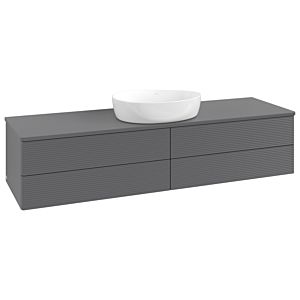 Meuble sous-vasque Villeroy &amp; Boch Antao 1600x360x500mm L25110GK avec éclairage avec structure FK/AP: GK/0