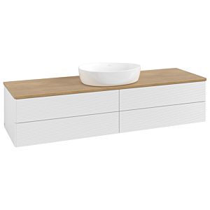 Villeroy & Boch Antao Waschtischunterschrank 1600x360x500mm L25111GF mit Beleuchtung mit Struktur FK/AP: GF/1