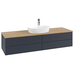 Villeroy &amp; Boch Antao vanity unit 1600x360x500mm L25151HG with lighting with structure FK/AP: HG/1