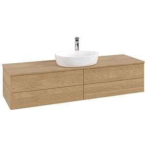 Villeroy & Boch Antao Waschtischunterschrank 1600x360x500mm L25151HN mit Beleuchtung mit Struktur FK/AP: HN/1