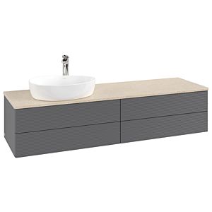 Meuble sous-vasque Villeroy &amp; Boch Antao 1600x360x500mm L26153GK avec éclairage avec structure FK/AP: GK/3
