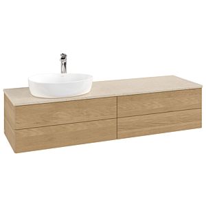Meuble sous-vasque Villeroy &amp; Boch Antao 1600x360x500mm L26153HN avec éclairage avec structure FK/AP: HN/3