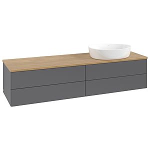 Meuble sous-vasque Villeroy &amp; Boch Antao 1600x360x500mm L27011GK avec éclairage FK/AP: GK/1