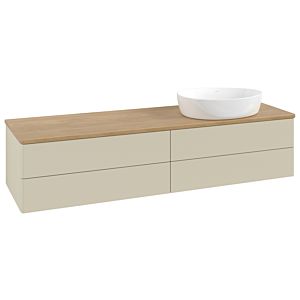 Meuble sous-vasque Villeroy &amp; Boch Antao 1600x360x500mm L27011HJ avec éclairage FK/AP: HJ/1