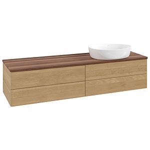 Meuble sous-vasque Villeroy &amp; Boch Antao 1600x360x500mm L27012HN avec éclairage FK/AP: HN/2