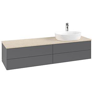 Meuble sous-vasque Villeroy &amp; Boch Antao 1600x360x500mm L27053GK avec éclairage FK/AP: GK/3