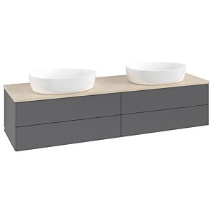 Meuble sous-vasque Villeroy &amp; Boch Antao 1600x360x500mm L28013GK avec éclairage FK/AP: GK/3