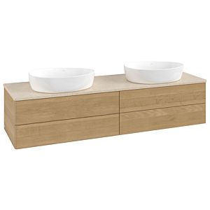 Meuble sous-vasque Villeroy &amp; Boch Antao 1600x360x500mm L28013HN avec éclairage FK/AP: HN/3