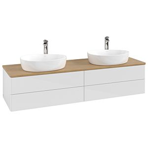 Villeroy &amp; Boch Antao vanity unit 1600x360x500mm L28051GF with lighting FK/AP: GF/1