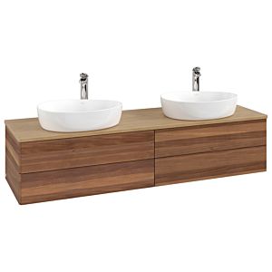 Meuble sous-vasque Villeroy &amp; Boch Antao 1600x360x500mm L28051HM avec éclairage FK/AP: HM/1