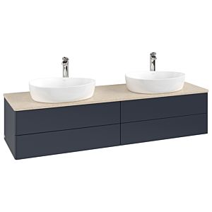 Villeroy &amp; Boch Antao vanity unit 1600x360x500mm L28053HG with lighting FK/AP: HG/3