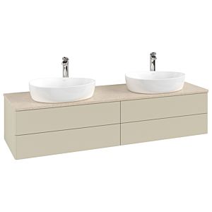 Villeroy &amp; Boch Antao vanity unit 1600x360x500mm L28053HJ with lighting FK/AP: HJ/3