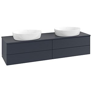 Meuble sous-vasque Villeroy &amp; Boch Antao 1600x360x500mm L28110HG avec éclairage avec structure FK/AP: HG/0