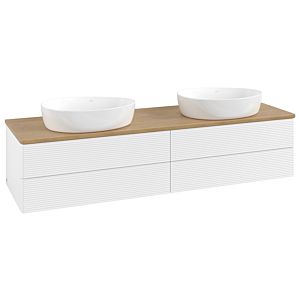 Meuble sous-vasque Villeroy &amp; Boch Antao 1600x360x500mm L28111MT avec éclairage avec structure FK/AP: MT/1