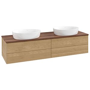 Meuble sous-vasque Villeroy &amp; Boch Antao 1600x360x500mm L28112HN avec éclairage avec structure FK/AP: HN/2