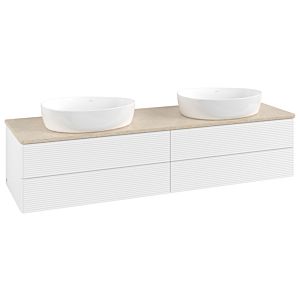 Meuble sous-vasque Villeroy &amp; Boch Antao 1600x360x500mm L28113MT avec éclairage avec structure FK/AP: MT/3