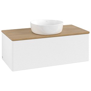 Villeroy & Boch Antao Waschtischunterschrank 1000x360x500mm L31111MT mit Beleuchtung mit Struktur FK/AP: MT/1