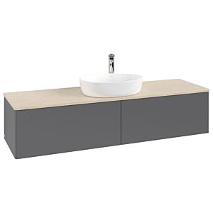 Villeroy &amp; Boch Antao vanity unit 1600x360x500mm L36053GK with lighting FK/AP: GK/3