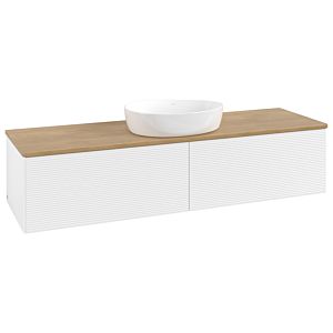 Villeroy & Boch Antao Waschtischunterschrank 1600x360x500mm L36111MT mit Beleuchtung mit Struktur FK/AP: MT/1