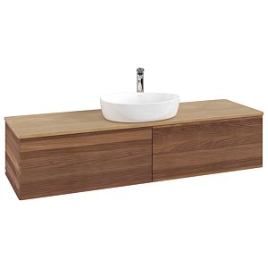 Villeroy & Boch Antao Waschtischunterschrank 1600x360x500mm L36151HM mit Beleuchtung mit Struktur FK/AP: HM/1