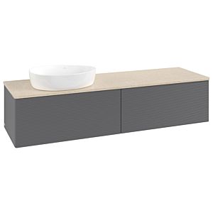 Meuble sous-vasque Villeroy &amp; Boch Antao 1600x360x500mm L37113GK avec éclairage avec structure FK/AP: GK/3
