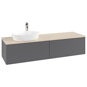 Villeroy &amp; Boch Antao vanity unit 1600x360x500mm L37153GK with lighting with structure FK/AP: GK/3