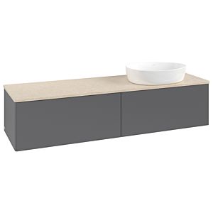 Meuble sous-vasque Villeroy &amp; Boch Antao 1600x360x500mm L38013GK avec éclairage FK/AP: GK/3