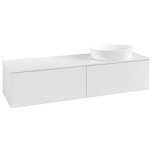 Villeroy & Boch Antao Waschtischunterschrank 1600x360x500mm L38110GF mit Beleuchtung mit Struktur FK/AP: GF/0