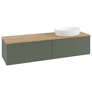 Villeroy & Boch Antao Waschtischunterschrank 1600x360x500mm L38111HL mit Beleuchtung mit Struktur FK/AP: HL/1