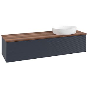 Villeroy & Boch Antao Waschtischunterschrank 1600x360x500mm L38112HG mit Beleuchtung mit Struktur FK/AP: HG/2